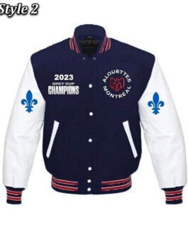 Grey Cup Champions 2023 Montreal Alouettes Varsity Jacket