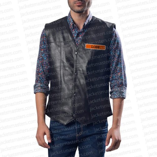Grim Bastards MC Leather Vest - Image 2