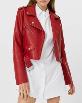Grown-Ish Justine Skye Red Leather Jacket