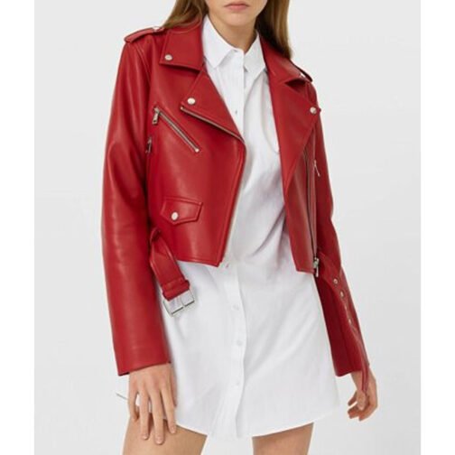 Grown-Ish Justine Skye Red Leather Jacket