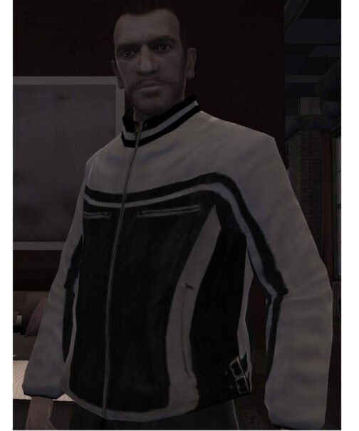 Albanian Mob GTA 4 Bomber Leather Jacket - Image 4