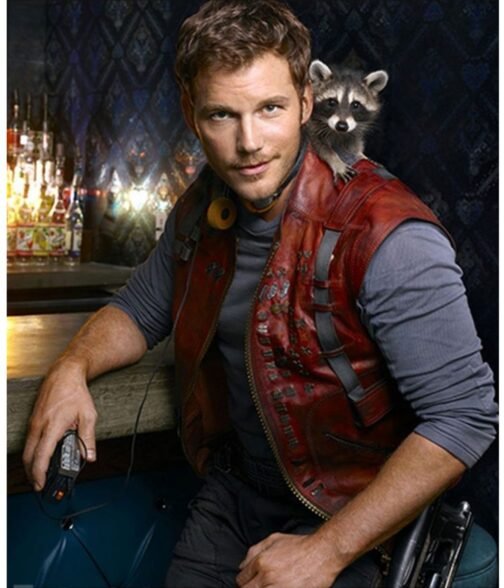 Chris Pratt Guardians of The Galaxy Leather Vest - Image 9