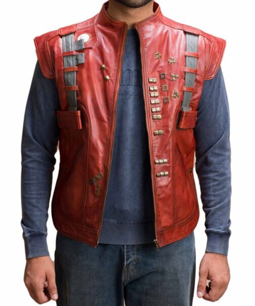 Chris Pratt Guardians of The Galaxy Leather Vest - Image 5