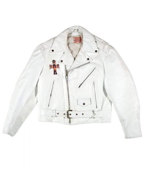 Guns N Roses Axl Rose White Leather Jacket