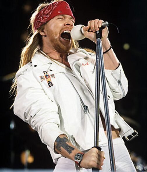 Guns N Roses Axl Rose White Leather Jacket - Image 10