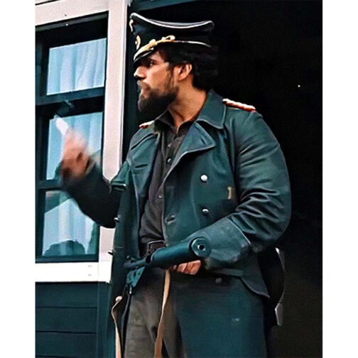 The Ministry of Ungentlemanly Warfare Gus March-Phillips Leather Coat - Image 5