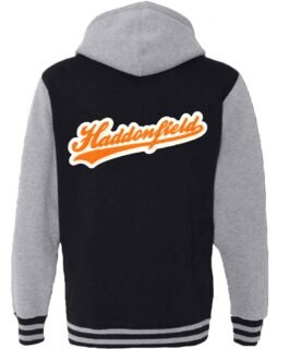Varsity Haddonfield Zip Up Black and Gray Hoodie
