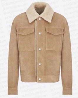 Past Lives Teo Yoo Suede Jacket
