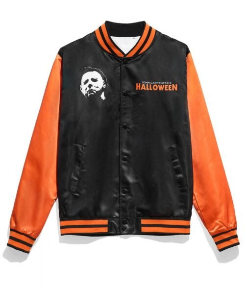 1978 Halloween Satin Black and Orange Jacket