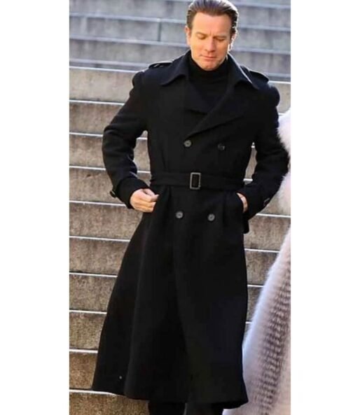 Halston Ewan Mcgregor Wool Trench Coat - Image 8