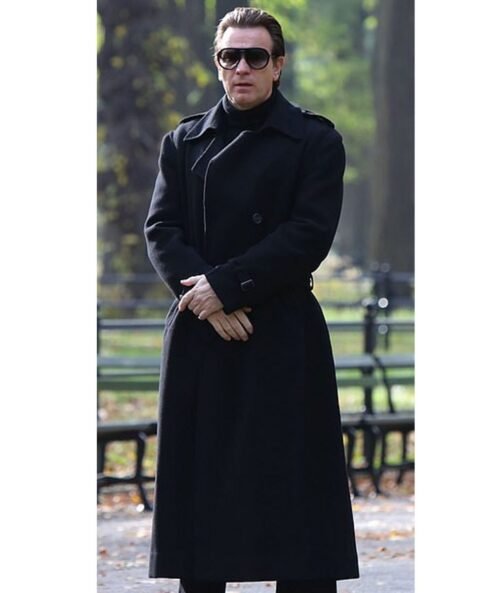 Halston Ewan Mcgregor Wool Trench Coat - Image 9