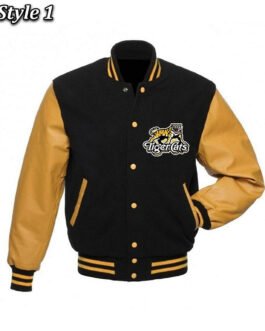 Hamilton Tiger-Cats Black and Yellow Varsity Jacket
