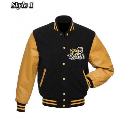 Hamilton Tiger-Cats Black and Yellow Varsity Jacket