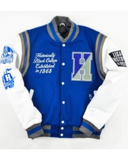 Varsity Hampton University Motto 2.0 Royal Blue Jacket
