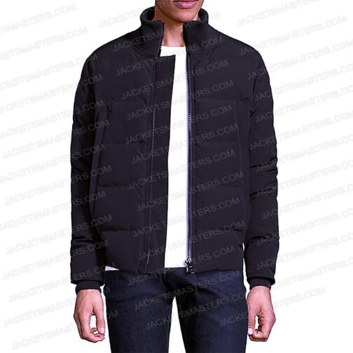 Chicago PD Jason Beghe Blue Puffer Jacket - Image 4