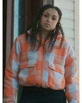 Hannaha Hall The Chi Season 5 Checkered Jacket