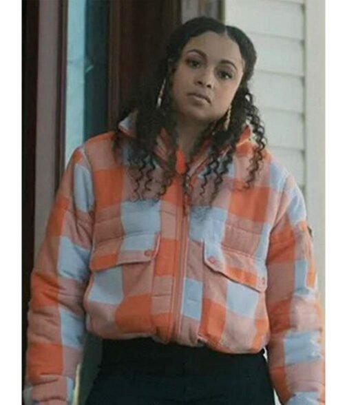Hannaha Hall The Chi Season 5 Checkered Jacket - Image 2