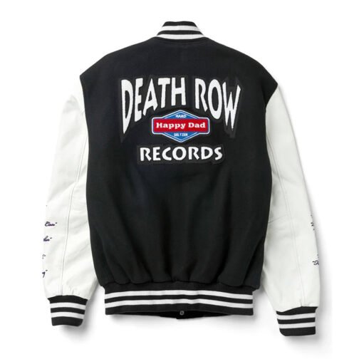 Happy Dad Death Row Varsity Jacket - Image 4