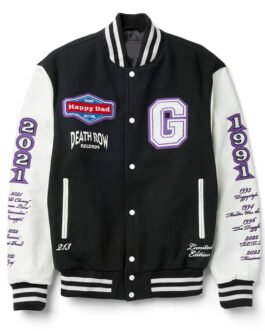 Happy Dad Death Row Varsity Jacket