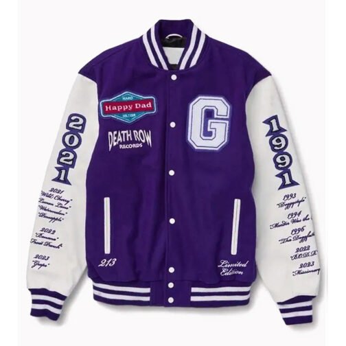 Happy Dad Death Row Varsity Jacket