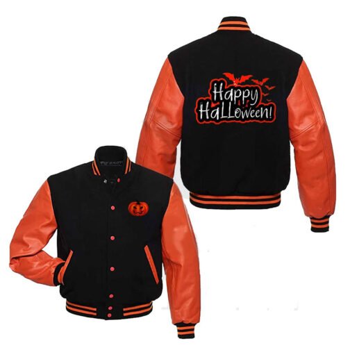 Happy Halloween Letterman Jacket - Image 3