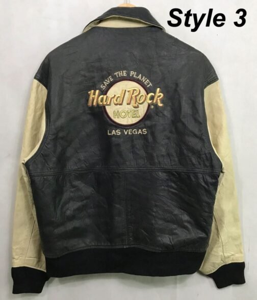 Hard Rock Cafe Save The Planet Leather Jacket - Image 3