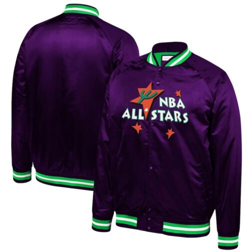 1996 Hardwood Classics All-Star Game Teal Jacket - Image 6