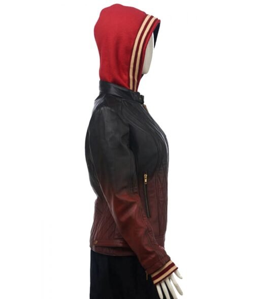Harley Quinn Property of Joker Jacket with Hood - Image 4
