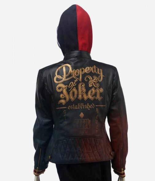 Harley Quinn Property of Joker Jacket with Hood - Image 2