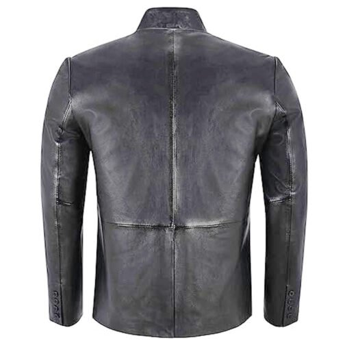 Constantine Harold Perrineau Gray Leather Jacket - Image 3