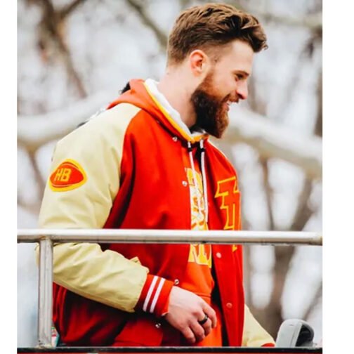 Harrison Butker Super Bowl LVII Parade Varsity Jacket - Image 8