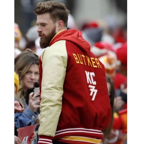 Harrison Butker Super Bowl LVII Parade Varsity Jacket - Image 6