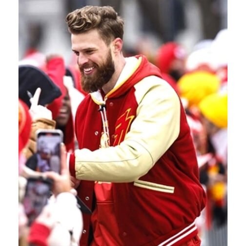 Harrison Butker Super Bowl LVII Parade Varsity Jacket - Image 7