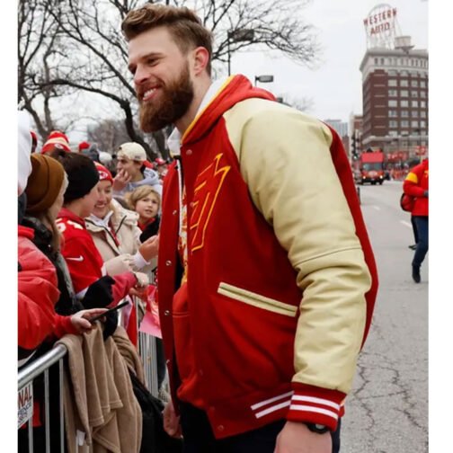 Harrison Butker Super Bowl LVII Parade Varsity Jacket - Image 4