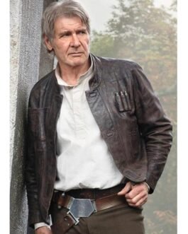 Harrison Ford Star Wars TFA Brown Leather Jacket