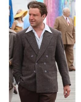 Ben Foster The Survivor Grey Peacoat