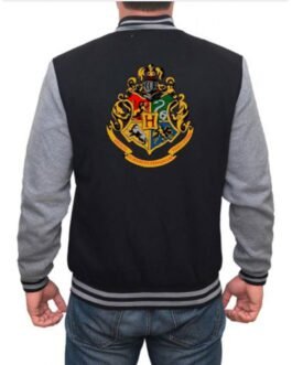 Harry Potter Hogwarts Varsity Black and Grey Jacket