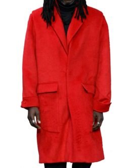 Harry Styles As It Was Red Wool Coat
