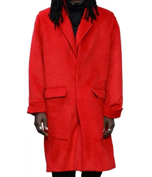 Harry Styles As It Was Red Wool Coat