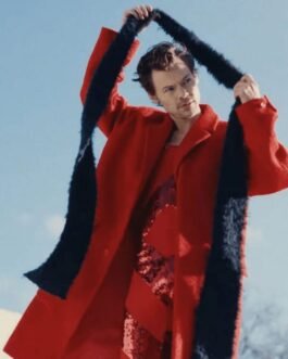 Harry Styles As It Was Red Wool Coat