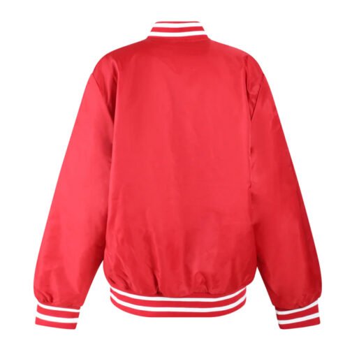 Harvard University A-Game Red Varsity Satin Jacket - Image 2