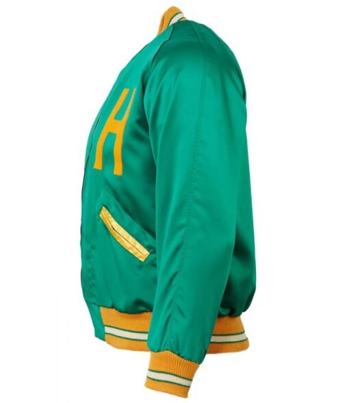 1961 Hawaii Islanders Satin Green Jacket - Image 3