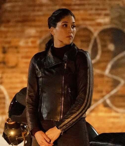 Hawkeye Maya Lopez Striped Leather Jacket - Image 9