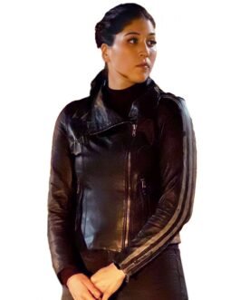 Hawkeye Maya Lopez Striped Leather Jacket