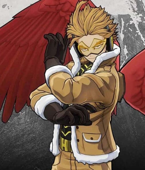 My Hero Academia Hawks Cotton Shearling Jacket - Image 6