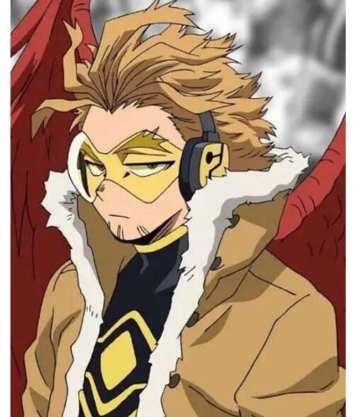 My Hero Academia Hawks Cotton Shearling Jacket - Image 10