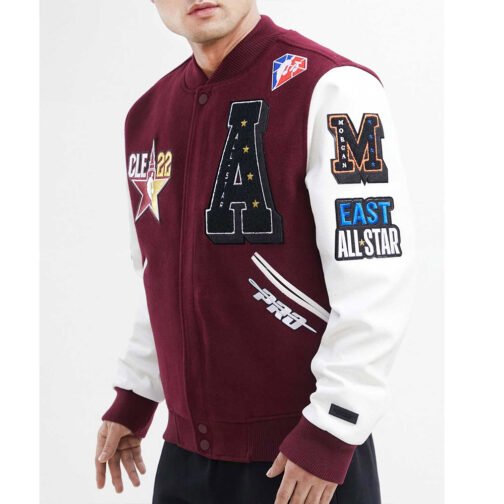 HBCU All Star 2022 East/West Logo Varsity Jacket - Image 9