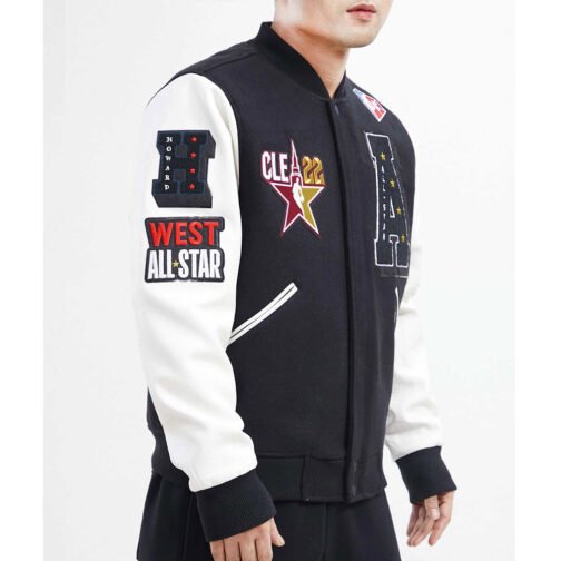 HBCU All Star 2022 East/West Logo Varsity Jacket - Image 8