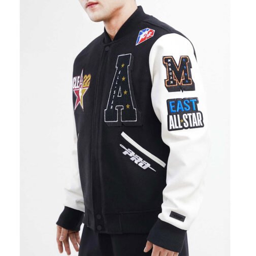 HBCU All Star 2022 East/West Logo Varsity Jacket - Image 10