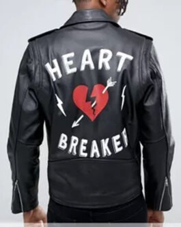 Heart Breaker Black Leather Jacket